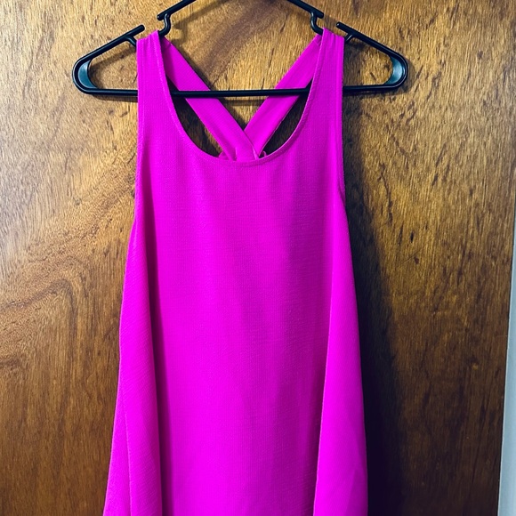 Pink racer back bow tank top - Picture 2 of 6